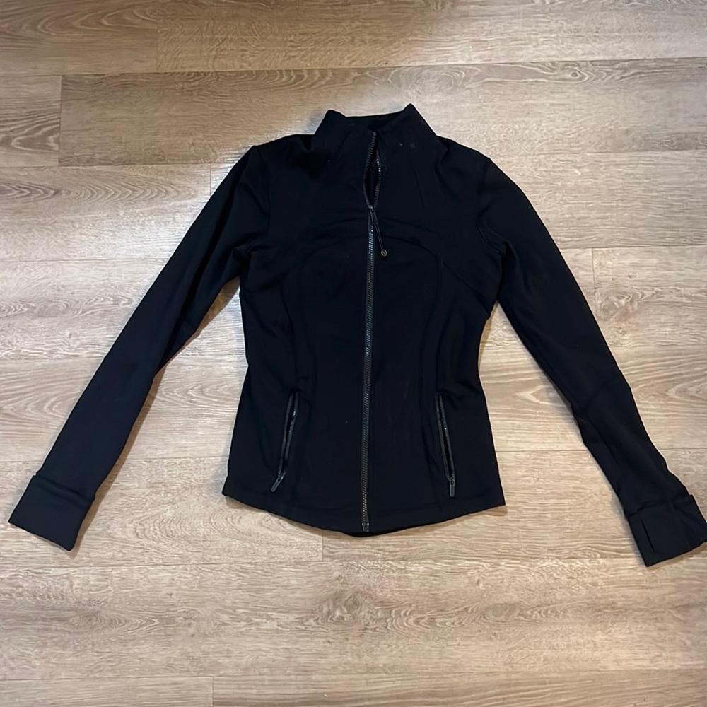 Black zip up lululemon jacket
